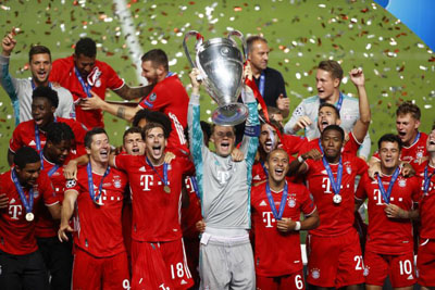Muenchen Raih Trofi Liga Champions 2020